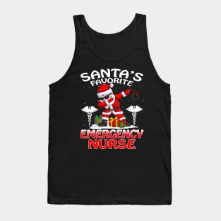 Santas Favorite Emergency Nurse Christmas T Shirt Tank Top